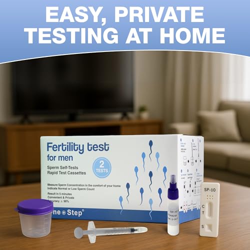 One Step Male Fertility Test Kit, 2‑Test Pack – Home Sperm Check Test for Men – Quick Male Fertility Rapid Test – Detects SP‑10 Protein & Estimates Sperm Concentration – in Vitro Infertility Aid - Image 2