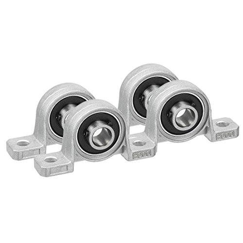 Uxcell 4Pcs Kp000 10Mm Bore Zinc Alloy Inner Ball Mounted Pillow Block Insert Bearing #TOP3