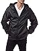 Pro Club Men's Fleece Lined Windbreaker Jacket, 2X-Large, Black