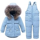 Conjunto 2 Piezas: Conjunto de chaqueta de plumas + pantalón de nieve. Perfecto para actividades de invierno al aire libre, deportes como día de nieve, escuela, escalada, carrera, viajes, regalos para bebés, juegos de nieve, bolas de nieve, snowboard, esquí, sesión de fotos, Navidad, uso diario, fiesta.