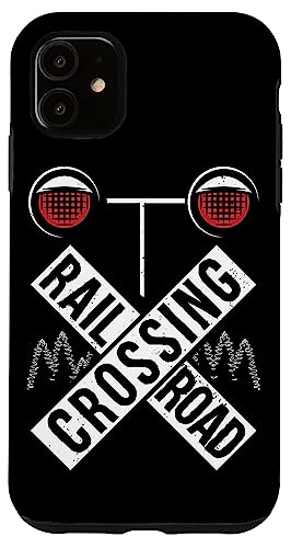 Funny Railway Railroad Crossing Locomotive Graphic Train Fan Case for iPhone 11