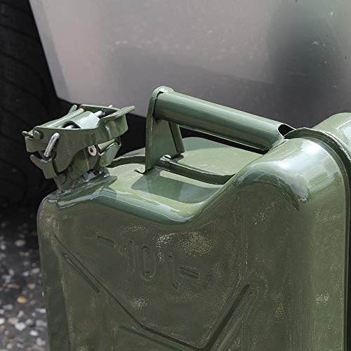 Faithfull FAIAUJERRY10 10 Litre Metal Jerry Can UN App, GS TUV Certified - Green