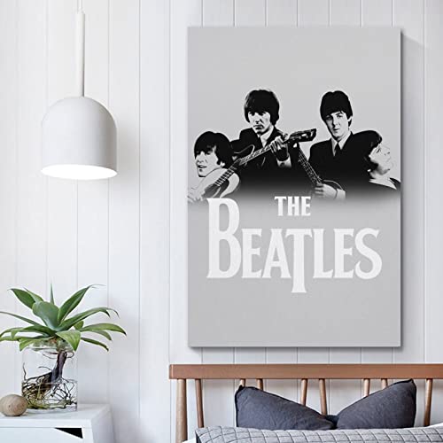 Poster décoratif sur toile The Beatles en noir et blanc – Impression d’art moderne pour chambre à coucher – 40 x 60 cm - Les Beatles, Paul McCartney, John Lennon, RIngo Starr, George Harrison Poster décoratif sur toile The Beatles en noir et blanc - Impression d'art moderne pour chambre à coucher - 40 x 60 cm – Image 6