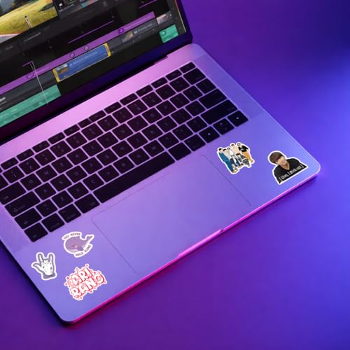 Image of Kpop BTS Inspired Sticker Pack (3 Sheets), Cute Aesthetic BTS Army Stickers, Kpop Idol Fan Art Vinyl Decals for Laptop, Water Bottle, Journal, Scrapbooking Gift