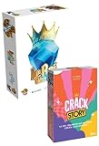 Pack Juegos de mesa – Crack Story + El Rey de los 12 | Juego de Ambiente y Estrategia | Noche entre amigos o familiares | 2 a 8 jugadores | a partir de 10 años – Versión francesa