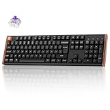Keychron K10 HE kabellose Gaming-Tastatur, 100% ISO-DE-Layout, Gateron Nebula Dual-Rail-Magnetschalter, programmierbar, Aluminium- und Holzrahmen, für Mac und Windows – Sonderedition (Schwarz)