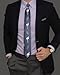 runootPR Novelty Navy Blue Tie for Men 3.15