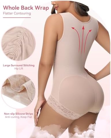 SHAPSHE Fajas Colombianas Moldeadoras BBL Post Surgery Stage 2/3 Body Shaper Tummy Control High Compression Garment Shapewear