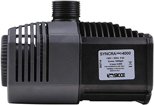 SICCE Syncra Pro 4000 pompe de brassage 1000 GPH aquarium