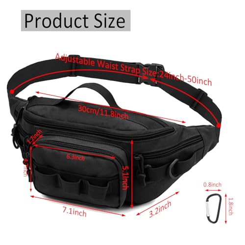 Pochete tática, bolsa pequena para equipamentos de pesca, resistente à água, bolsa de cintura milita