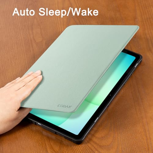 Image of CoBak Case for Samsung Galaxy Tab A11+ Plus 11 inch 2025, Multi-Viewing Angles, All New PU Leather Folio Stand Cover with Auto Sleep Wake Feature for Samsung Galaxy Tab A11+ Tablet 11-inch, Sage Green