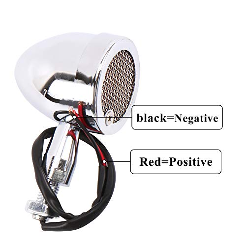 HUSUKU Motorcycle Turn Signal Lights 2pcs Large Chrome Bullet Front Rear Blinker Indicator Light Fit for, Harley Honda Kawasaki Suzuki Yamaha, Most Motorcycle, Street Bike, Scooter, Cruiser,Chopper - Thumbnail 5