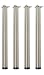 Produktbild durante Tischbeine Edelstahl Optik 4er Set H 870 mm Ø 60 mm höhenverstellbar inkl. Befestigungsmaterial