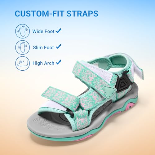 Image of DREAM PAIRS Boys Girls Sandals Kids Adventurous Light-Weight Adjustable Straps Summer Water Shoes (Toddler /Little Kid /Big Kid)