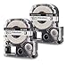 Produktbild 2x Labelwell 18MM Kompatibel Schriftband Ersatz für Epson LC-5WBN9 SS18KW Schwarz auf Weiß Arbeiten für Epson LabelWorks LW-C410 LW-400 LW-600P LW-500 LW-900P LW-700 LW-1000 OK200 King Jim Tepra Pro