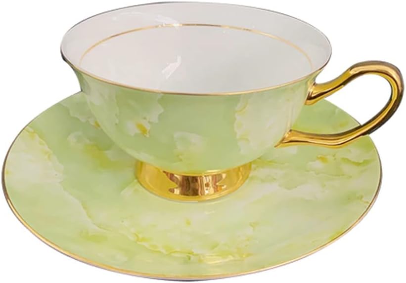 Coffee Cup Marble Set Vintage Cup European Coffee Cup Tableware