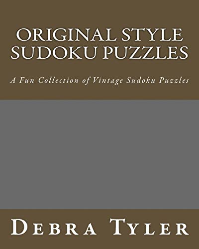 Original Style Sudoku Puzzles: A Fun Collection of Vintage Sudoku Puzzles