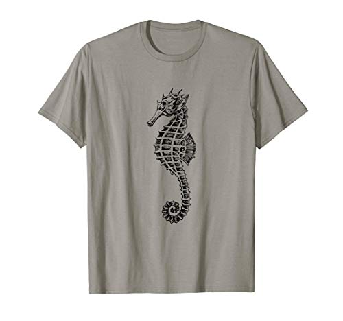 Vintage Seahorse Love Sea Life Ocean Creature Mermaid Gift Camiseta