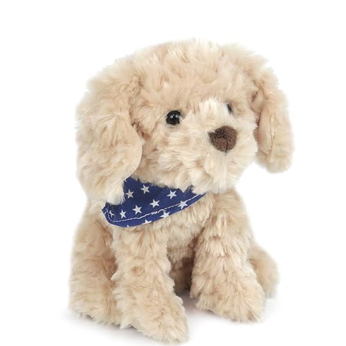 Image of MON AMI Goldendoodle Puppy 7.5-Inch Stuffed Dog for Boys & Girls | Soft Cuddly Plush Puppy Toy | Playtime Companion | Nursery Décor | Gift for All Ages