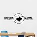 Wandaufkleber Hakuna Matata Wandtattoo König der Löwen Cartoons Timon Pumbaa Wandaufkleber Jagdhund Vinyl Aufkleber Wohnzimmer Wohnkultur 90X33Cm