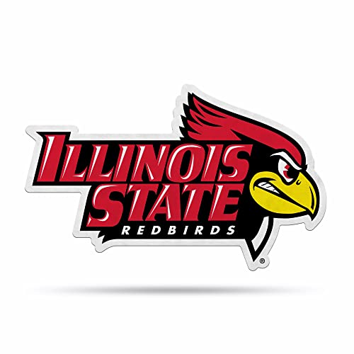 Rico Industries NCAA Illinois State Redbirds State Shape Shape Cut Pennant - Home and Living Room Décor - Soft Felt EZ to Hang