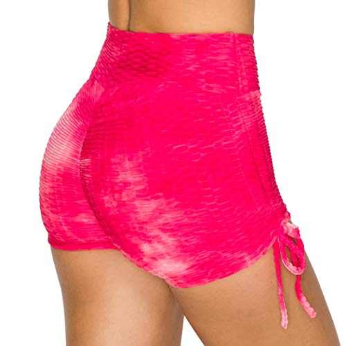 Image of ALWAYS Women's Honeycomb Compression Shorts - High Waist Slimming Butt Lift Textured Workout Shorts