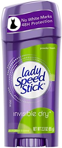 Lady Speed Stick Deodorant 2.3 Ounce Powder Fresh Invisi Dry (68ml) (3 Pack)