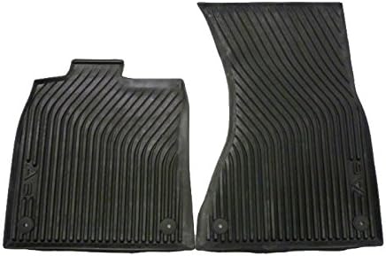 Audi 4G1 061 501 041 Rubber Floor Mats LHD Front Set of 2, Black
