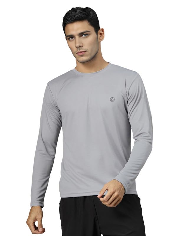 CHKOKKO Men’s Polyester Regular Fit Sports Gym Full Sleeves T-Shirt