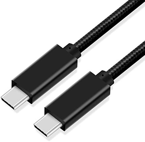 Cuxnoo USB C-C Video Cable 10ft, 4K USB Type-C Monitor Cable Support 100W Fast Charge and 10Gbps Data Syncing, Black