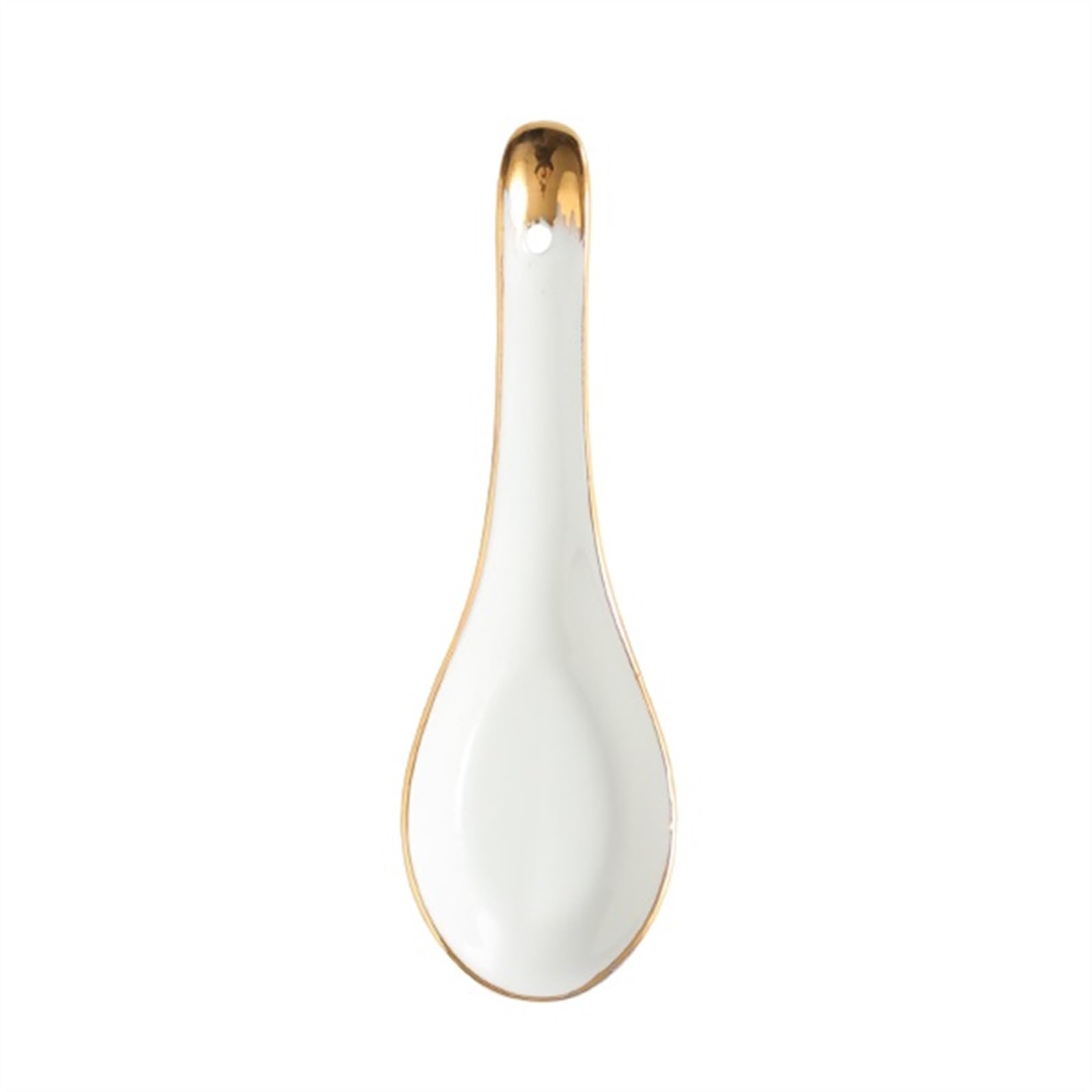 Cuillère en céramique blanche lot de 5 pièces anti-rayures riz