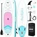 OWROMI Inflatable Stand Up Paddle Boards with Premium SUP Paddle Board Accessories, Wide Stable Design, Anti-Slip EVA Deck for Youth & Adult (Gradient-Blue)