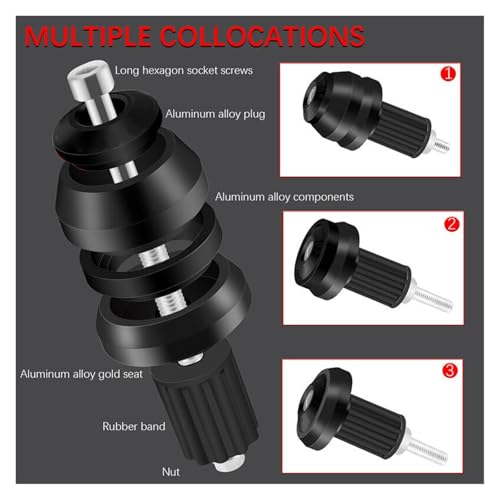 Contrapesos manillar moto anticaídas con tapón protector de suciedad 6