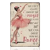 DOODLREAM Metall Blechschild Tanzen/Ballett Retro 
