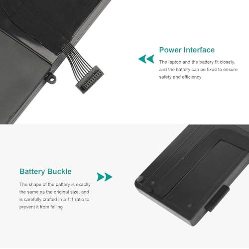 Image of ASUNCELL A1382 A1286 Laptop Battery for 15 inch MacBook Pro 8,2 9,1 MacBook Pro Battery A1286 (Mid 2012 Early 2011 Late 2011)