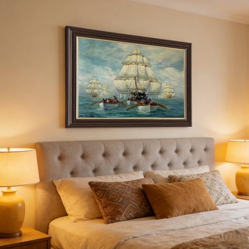 Cadre à suspendre USS Constitution poster cadeau histoire