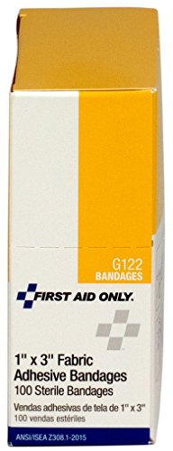 First Aid Only G122 Fabric Bandage, 100 Count, 1 X 3 Inch #TOP2