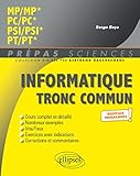  Informatique tronc commun - MP - PC - PSI - PT - Programme 2022