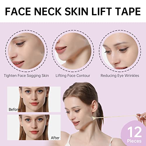 JLK-Sunset Face Lift Tape, adesivo para lifting facial ultrafino, fita invisível para rosto instantâ