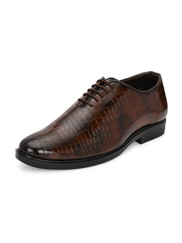 server Lace-Up Mens' Formal Shoe | Pull On Stylish Lace up Trendy Design | Premium Craftsmanship & Durable Build | Soft Cushioned Insole Comfort | Perfect for Party Office & Formal Wear | Oxford Shoe-picture-21