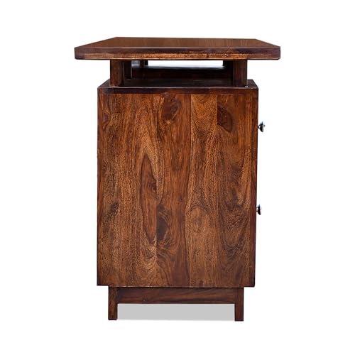Image of Solid Sheesham Wood Study Table for Adults | Computer Table for Home | Wooden Writing Desk | Office Table for Office Work | Work from Home Table with 2 Drawers (3)