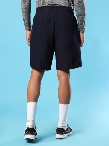 Image of CHKOKKO Men Shorts for Gym Sports or Running | Dry-Fit Fabric Single Layered Active Summer Workout Wear Knee Length Regular Fit | Elastic Waist with Front and Back Pockets