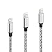Price comparison product image iPhone Charger Cable Lightning Cable 3FT 6FT 10FT 3 Pack Charging USB Syncing Data Nylon Braided Cord Compatible with iPhone Xs/Max/XR/X/8/8 Plus/7/7 Plus/6/6S/6 Plus/5S/SE/Mini/Air/Pro