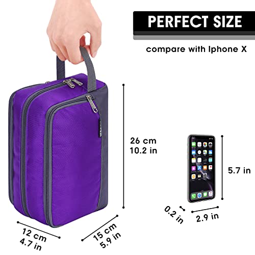 Image of WANDF Travel Toiletry Bag for Men, Small Dopp Kit for Toiletries
