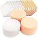 40PCS Sponges Facial Coverage Powder Puff,Latex-Free, Cream, Liquid Foundation Cosmetics - Long Lasting,Polyurethane Foam,Round Square Makeup Sponges Blender Powder Puff, Ideal for Blending