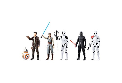 Star Wars The Last Jedi 12 6 Pack Rey Poe BB-8 Kylo Ren Executioner Squad Leader