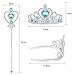 Vicloon ELSA Tiara，Eiskönigin Krone und Zauberstab ELSA Dress Up Zubehör Set für Party, Cosplay