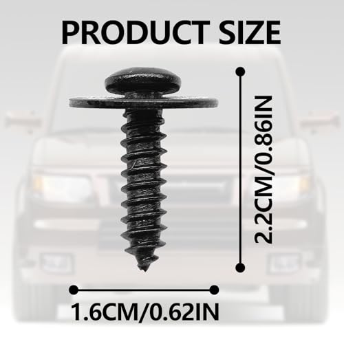 Image of 30PCS Fender Liner Splash Shield Wheelhouse Liner Screw, Compatible with Honda Accord Civic CR-V Element Fit Pilot Odyssey Prelude Acura ILX RDX TL TSX, 90114SE0000