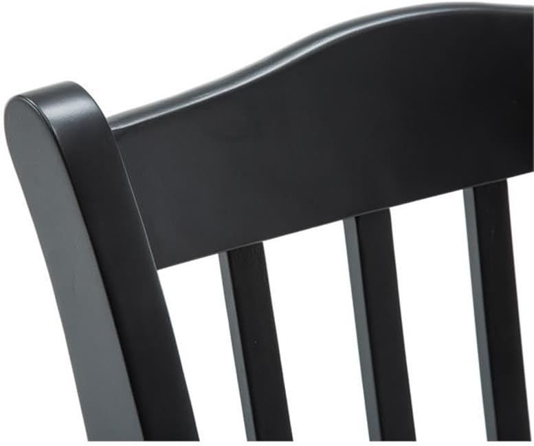 Boraam Shaker Chair, Black/Oak, Set of 2