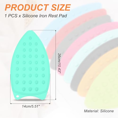 PATIKIL Silicone Eisenablagepad Vielseitige Heißresistente Eisenablageplatte Schutzpad Für Bügelbrett Heißresistente Dampfbügelmatte Kompaktmatte Lake Blue